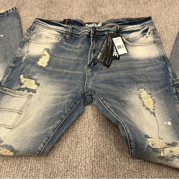 NWT PREME USA for Buckle CASSIAN INDIGO FLARE DENIM JEAN |Size 40 slim fit - Picture 4 of 11